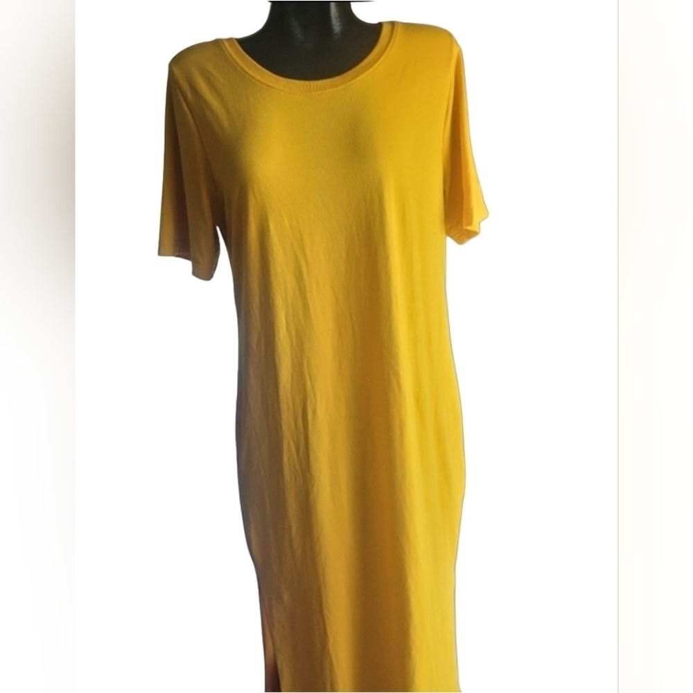 Vero Yellow T Shirt Maxi Dress S